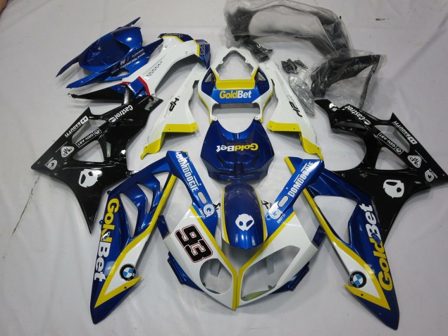 09-14 Alien Blue and White S1000RR Fairings