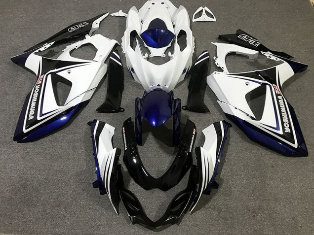 09-16 Blue Black and White GSXR 1000 Fairings