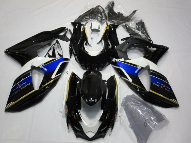 09-16 Blue and Gold GSXR 1000 Fairings