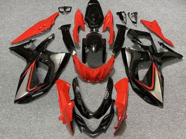 09-16 Gloss Red and Black GSXR 1000 Fairings