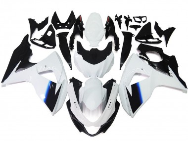 09-16 Gloss White and BlackGSXR 1000 Fairings