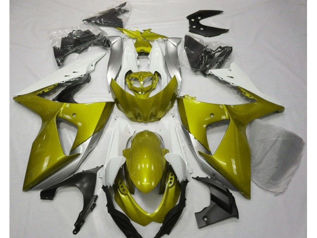 09-16 Gloss Yellow & White GSXR 1000 Fairings