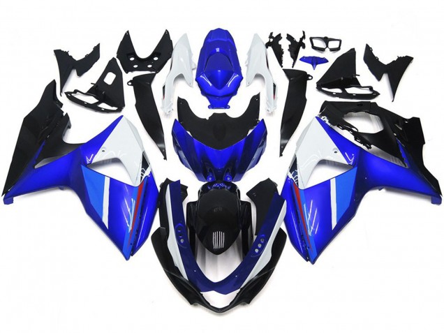 09-16 Solid Gloss Black Blue White GSXR 1000 Fairings