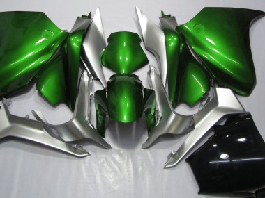 10-13 Deep Green and Silver VFR1200 Fairings