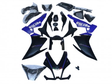 10-15 Matte Black & Blue RSV4 1000 Fairings