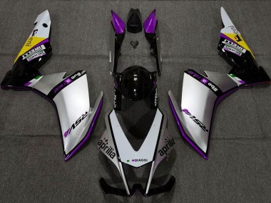 10-15 Silver Pirelli & Purple RSV4 1000 Fairings