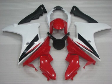 11-12 White Red and Black CBR600F Fairings