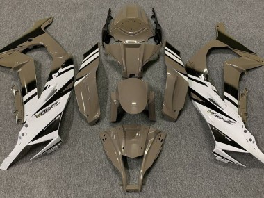 11-15 Gloss Brown & White ZX10R Fairings