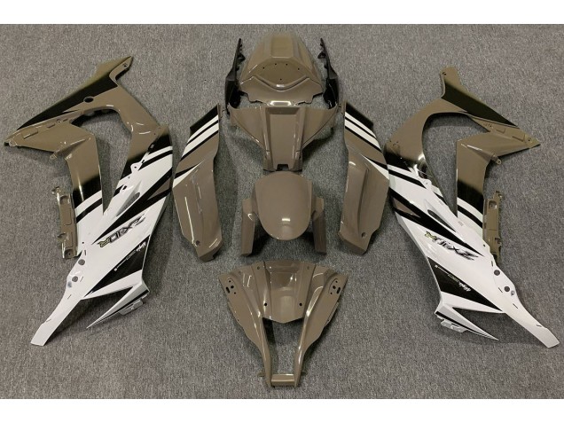 11-15 Gloss Brown & White ZX10R Fairings