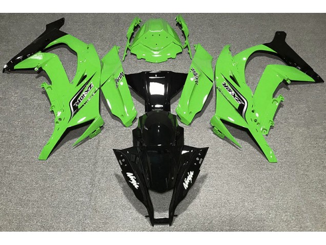 11-15 Gloss Green & Logos ZX10R Fairings