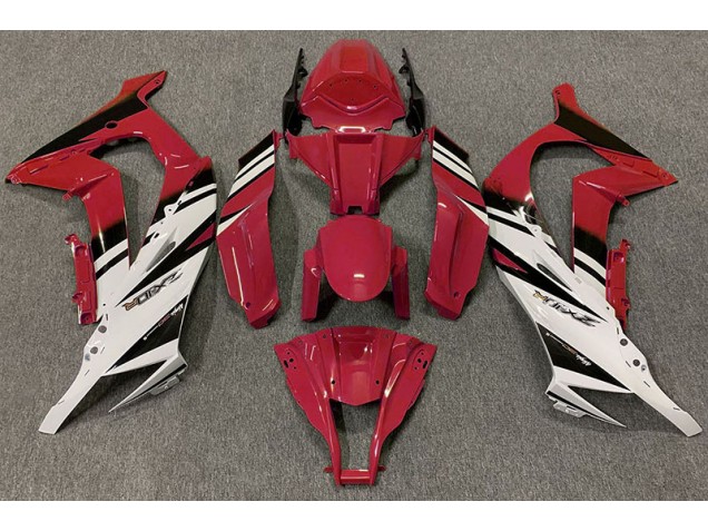 11-15 Gloss Red & White ZX10R Fairings