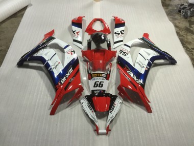 11-15 Red blue and White Race ZX10R Fairings