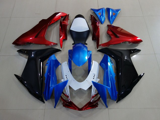 11-24 Blue / Black / Red GSXR 600-750 Fairings