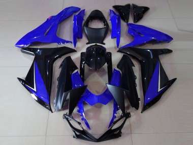 11-24 Gloss Blue and Black GSXR 600-750 Fairings