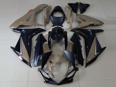 11-24 Gloss Brown and Black GSXR 600-750 Fairings