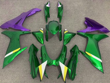 11-24 Gloss Green and Purple GSXR 600-750 Fairings