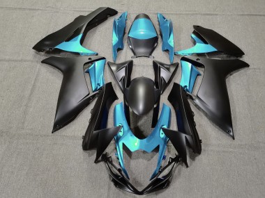 11-24 Light Blue and Matte Black GSXR 600-750 Fairings