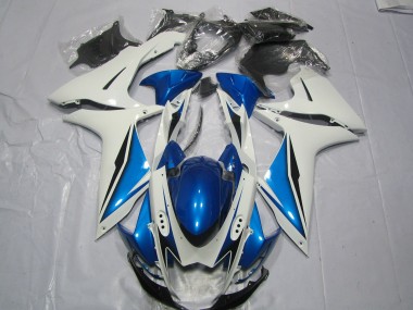 11-24 Light Blue and White GSXR 600-750 Fairings