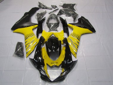 11-24 Yellow Matte Black GSXR 600-750 Fairings