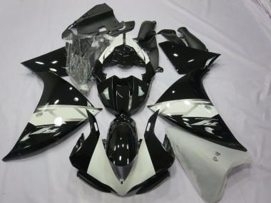 12-14 Black Silver White R1 Fairings