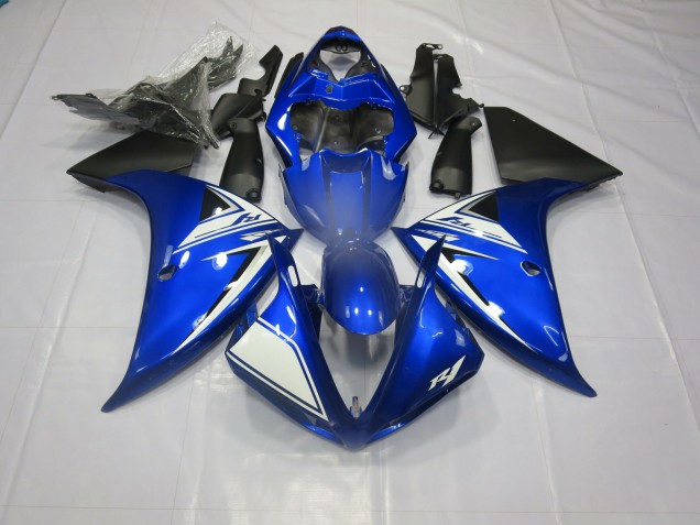 12-14 Blue and Black R1 Fairings