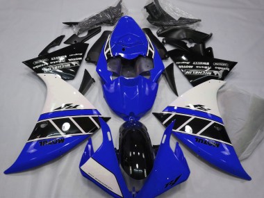 12-14 Gloss Blue White and Black R1 Fairings