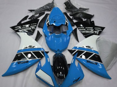 12-14 Gloss Light Blue White and Black R1 Fairings