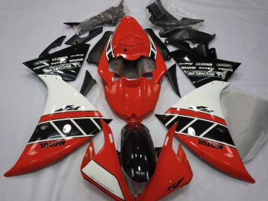 12-14 Gloss Red White and Black R1 Fairings