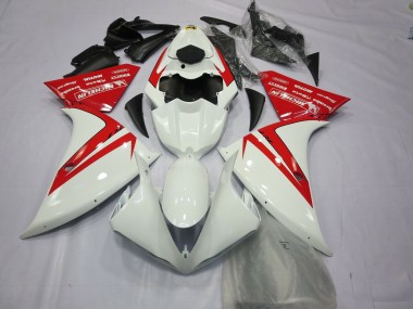 12-14 Red and White R1 Fairings