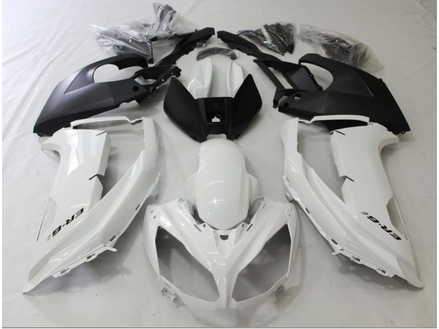 12-16 Black and White Ninja 650R Fairings