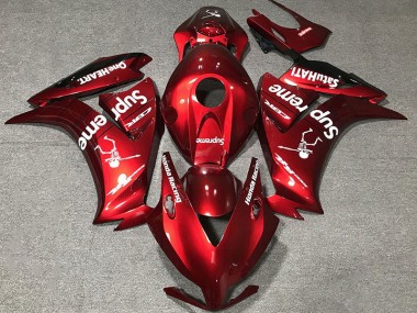 12-16 Deep Red Custom CBR1000RR Fairings