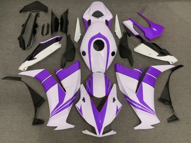 12-16 Gloss Purple and White CBR1000RR Fairings