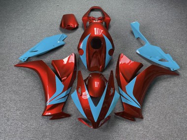 12-16 Gloss Red and Light Blue CBR1000RR Fairings