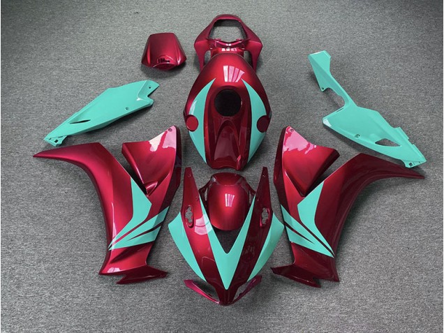 12-16 Gloss Red and Teal CBR1000RR Fairings