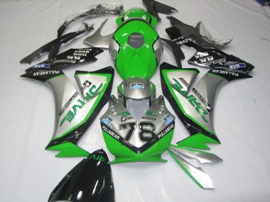 12-16 Green Silver CBR1000RR Fairings