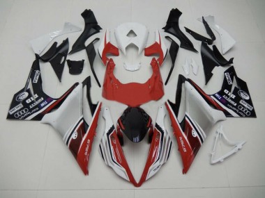 13-16 Red White and Black Style Daytona 675 Fairings