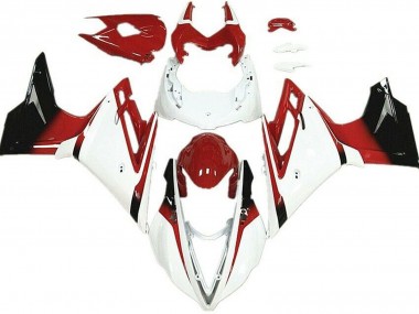 13-16 White and Red Daytona 675 Fairings