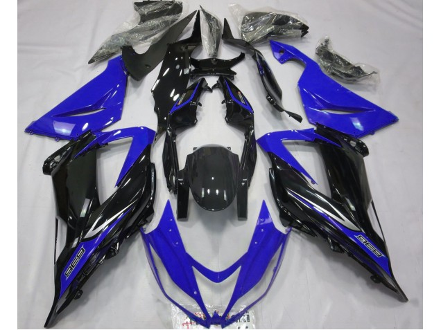 13-18 Black and Blue ZX6R Fairings