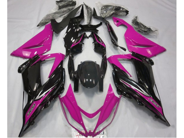 13-18 Black and Pink ZX6R Fairings