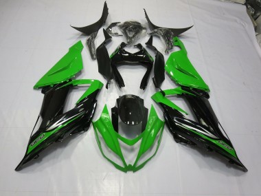 13-18 Green Black ZX6R Fairings