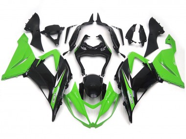 13-18 Green and Black Vibrant OEM Style ZX6R Fairings