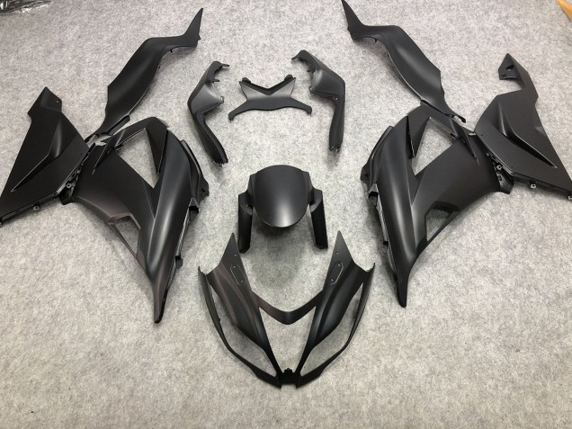 13-18 Plain Matte Black ZX6R Fairings