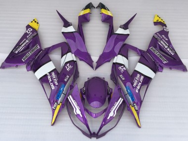 13-18 Purple Logo Style ZX6R Fairings