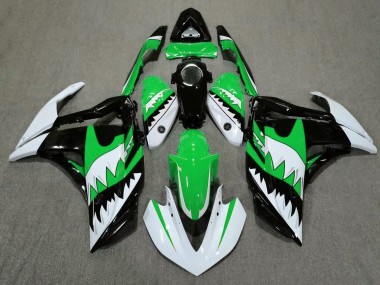 15-18 White Shark & Green R3 Fairings