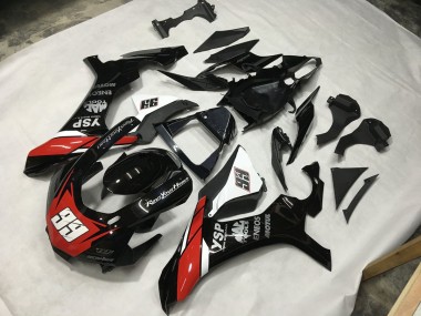 15-19 Black Red and White 99 R1 Fairings