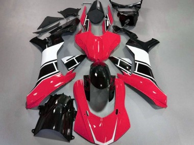 15-19 Gloss Red White and Black R1 Fairings