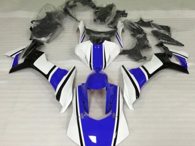 15-19 Gloss White Blue and Black R1 Fairings