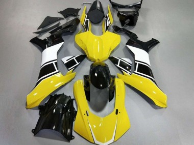 15-19 Gloss Yellow White and Black R1 Fairings