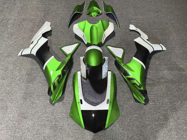 15-19 Green & Carbon Fiber Accents R1 Fairings