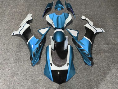 15-19 Light Blue & Carbon Fiber Accents R1 Fairings